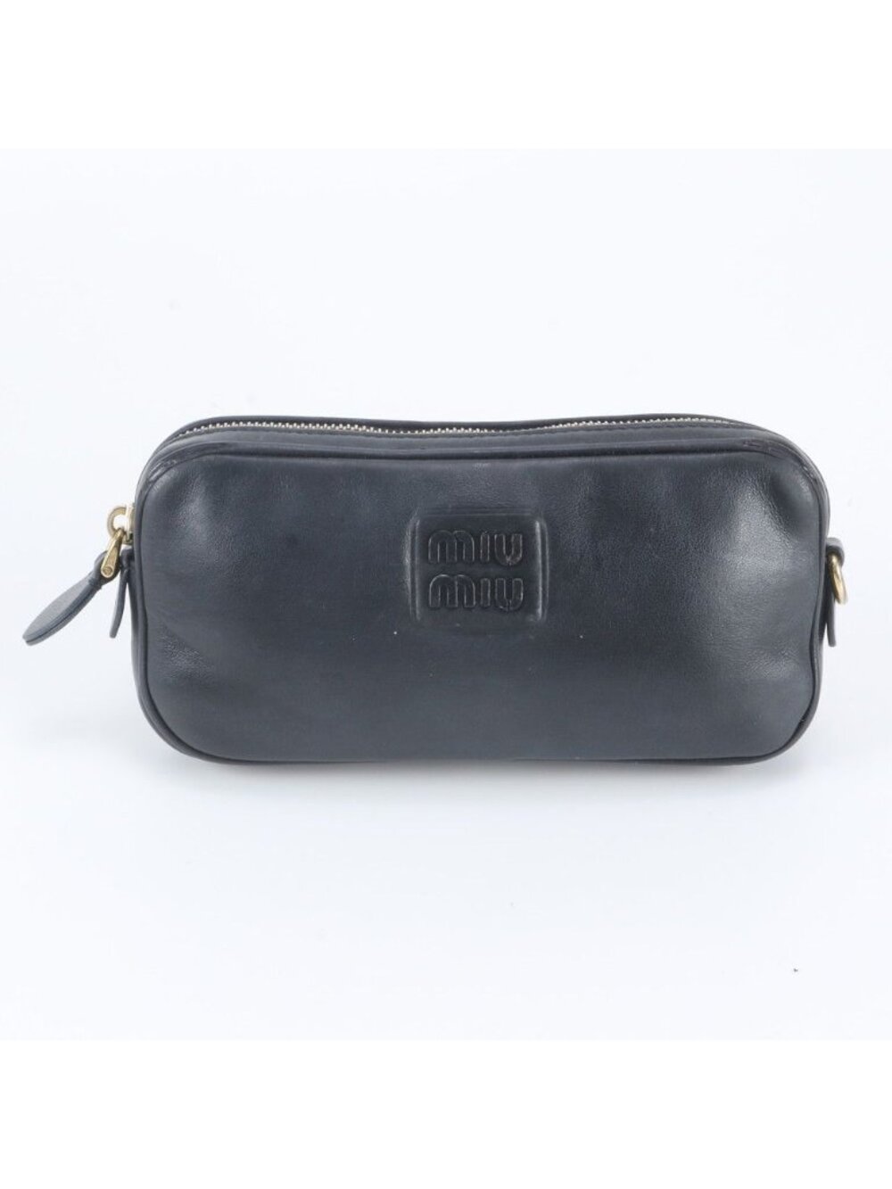 Miu Miu Leather Pouch Black